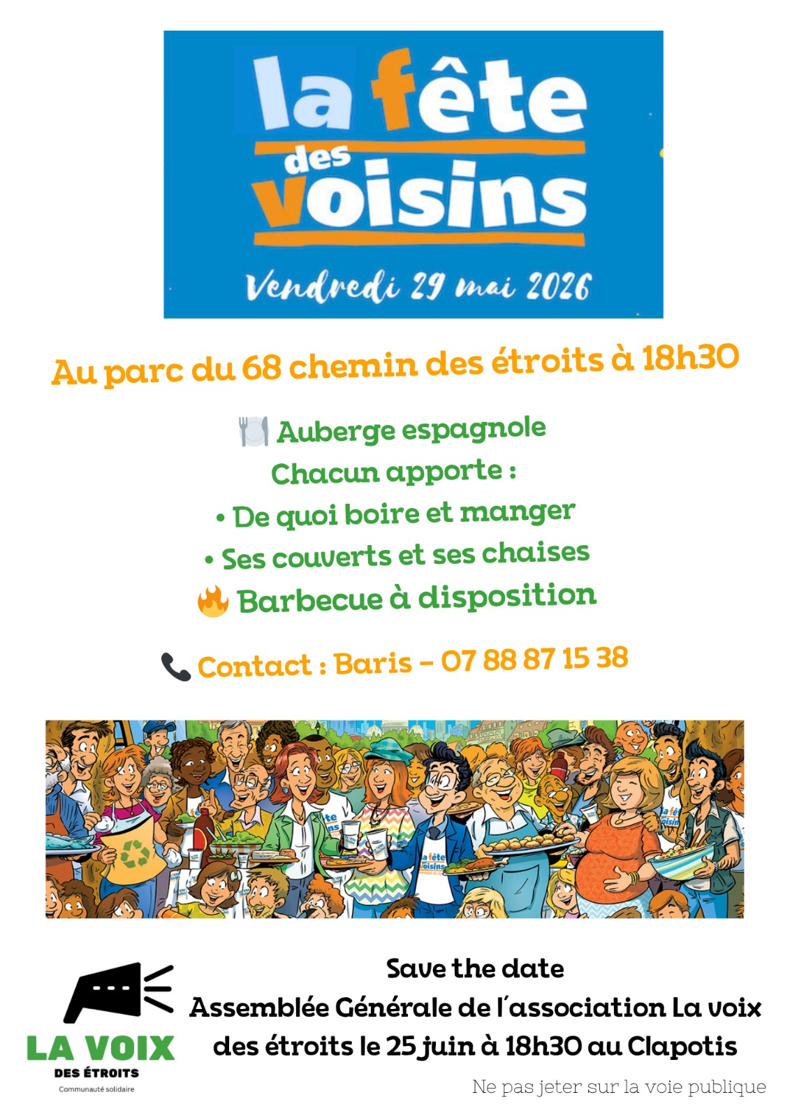Affiche Fête des Voisins du 29 mai 2026